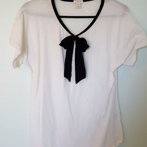 JCrew bow t-shirt